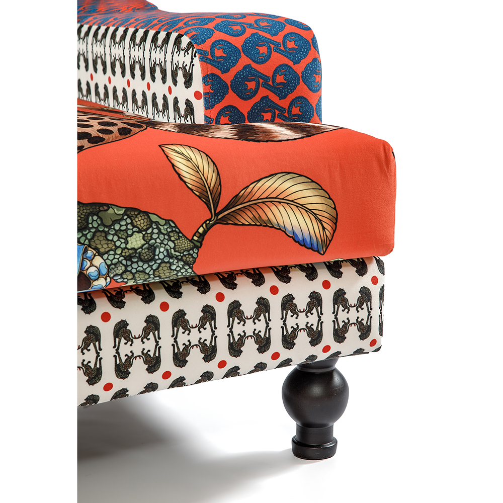 Tanzania Limited Edition Lemur Armchair Большое кресло с тропическим рисунком