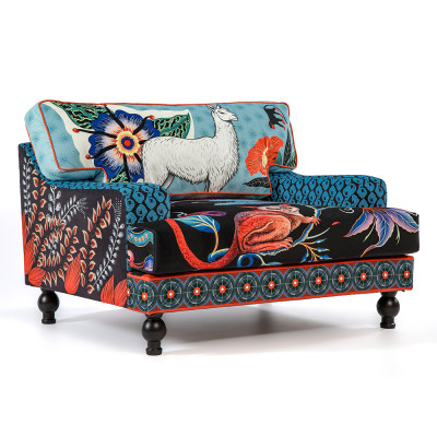 Tanzania Limited Edition Lama Armchair Большое кресло с тропическим рисунком