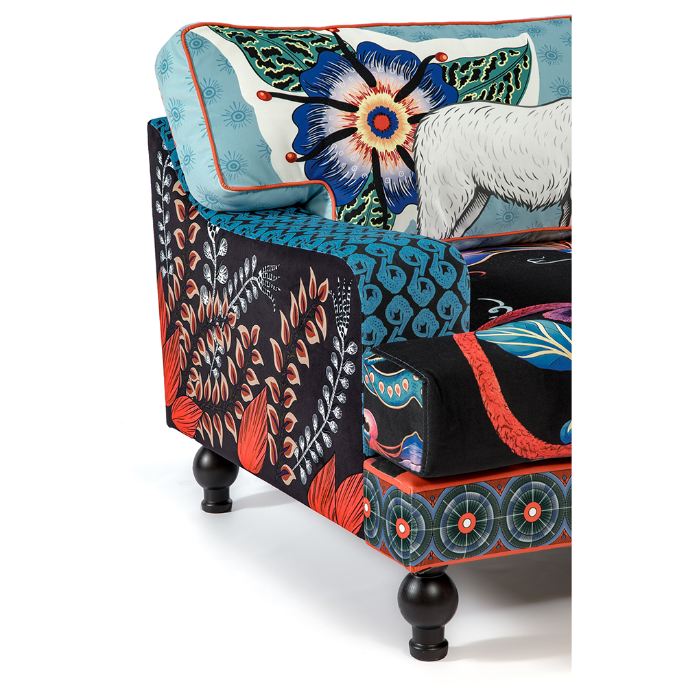 Tanzania Limited Edition Lama Armchair Большое кресло с тропическим рисунком