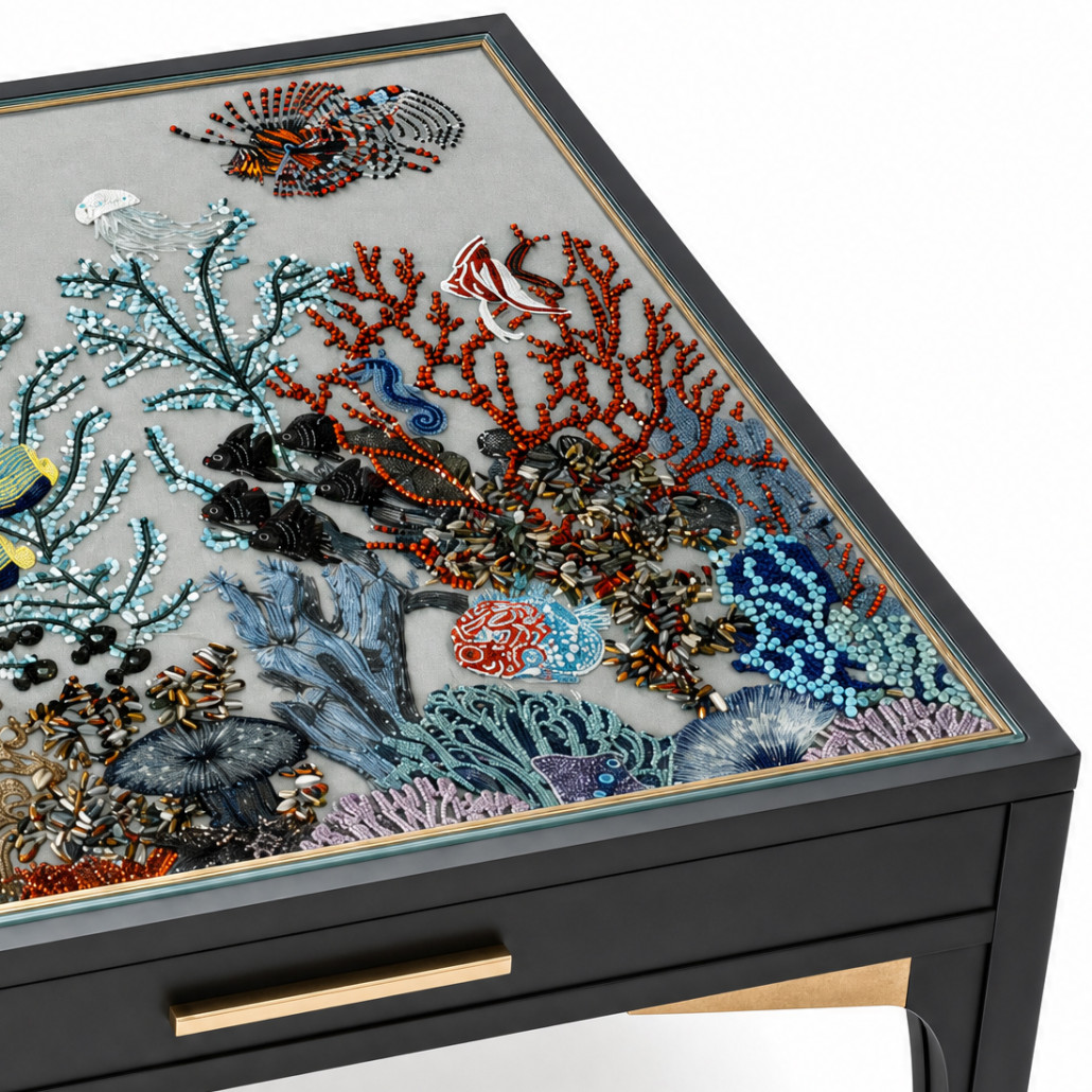 Кофейный стол Fiji beadwork limited edition