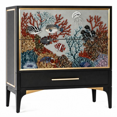 Комод Fiji Limited chest of drawers Limited edition ручная вышивка камнями