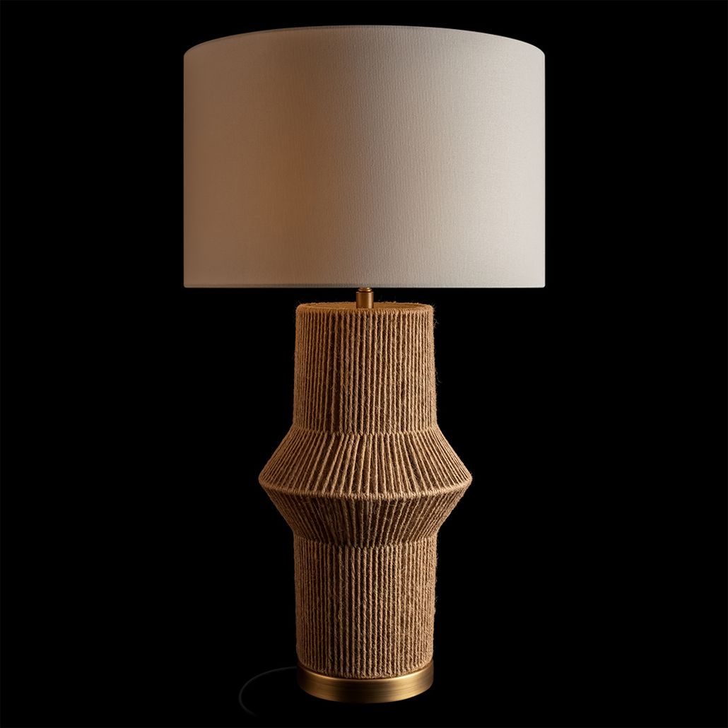 Настольная лампа из джута Table Lamp Stems