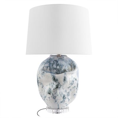Настольная лампа Blue Rumpled Tabletop Lamp