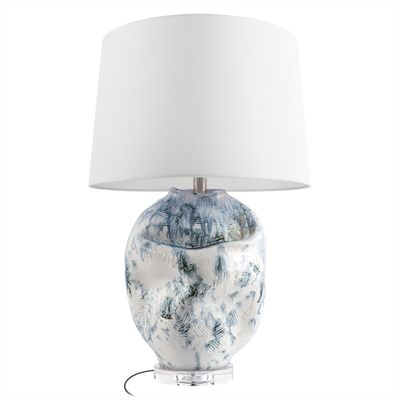 Настольная лампа Blue Rumpled Tabletop Lamp