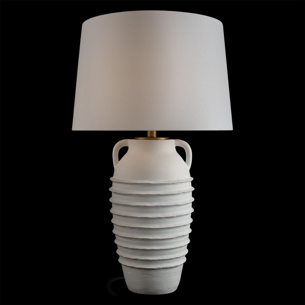 Белая настольная лампа  White Amphora Lamp