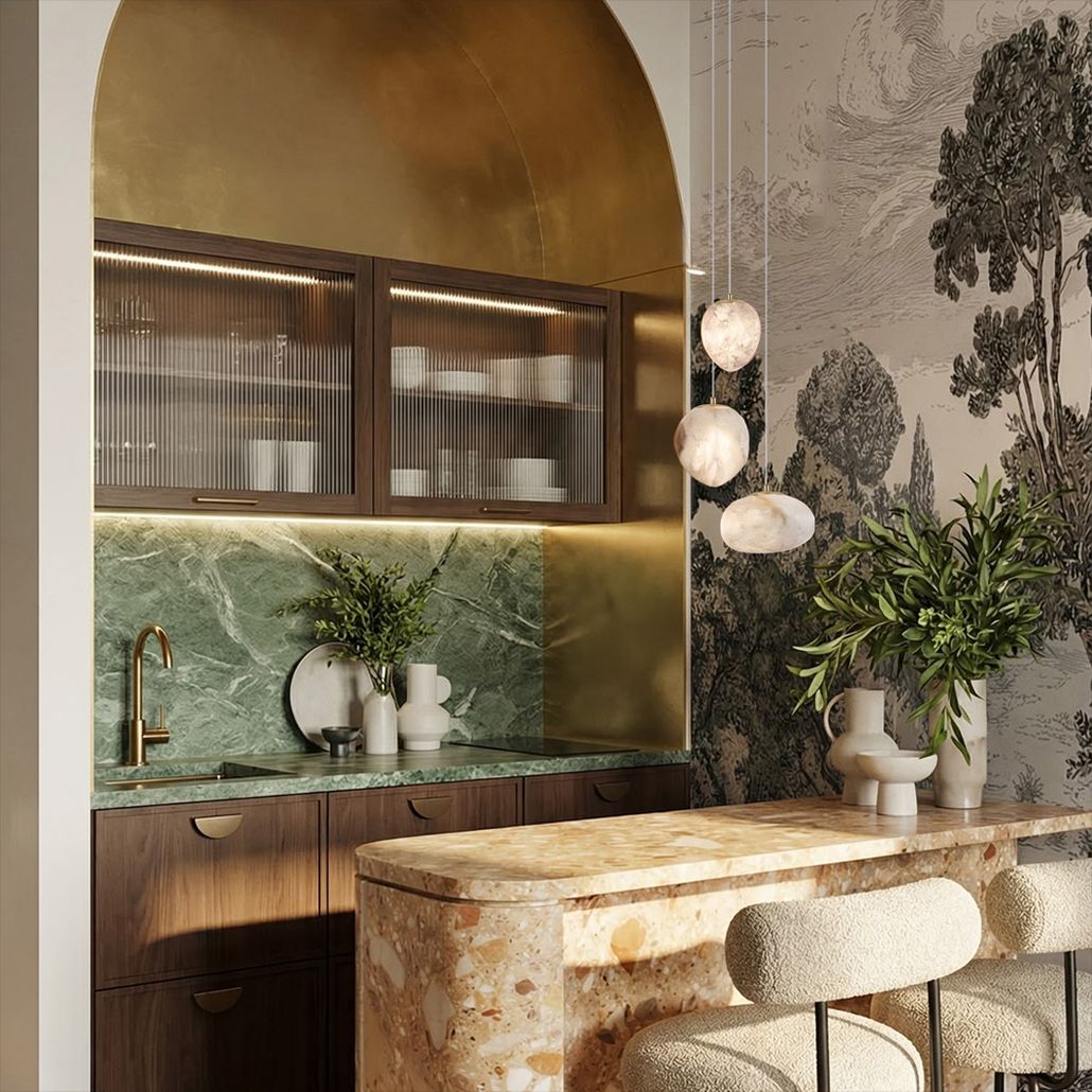 Подвесной светильник Stone Cocoon Chandelier В