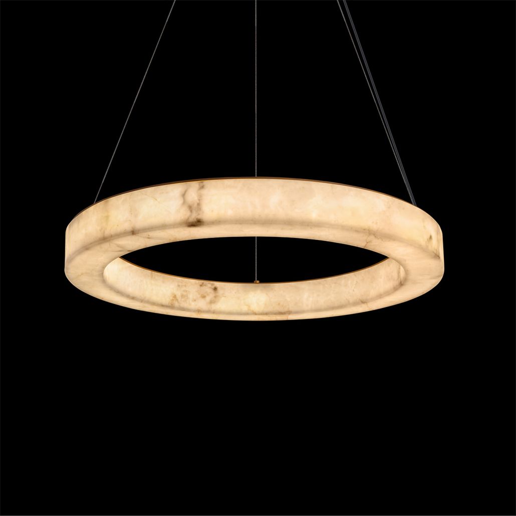 Круглый подвесной светильник Stone Pendant Light 60 см