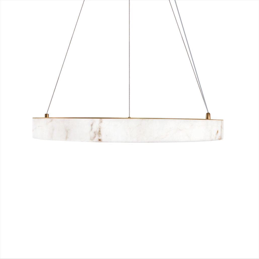 Круглый подвесной светильник Stone Pendant Light 60 см