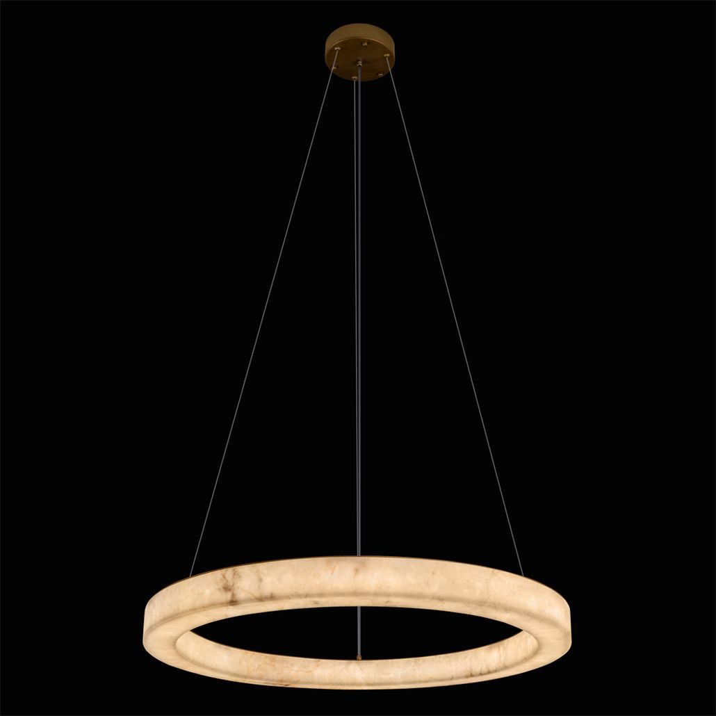 Круглый подвесной светильник Stone Pendant Light 80 см