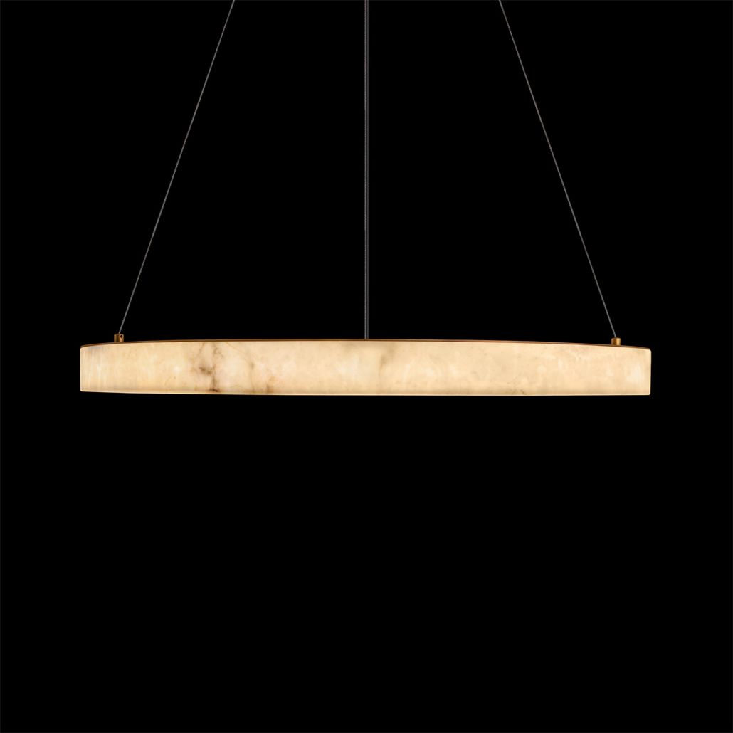 Круглый подвесной светильник Stone Pendant Light 80 см