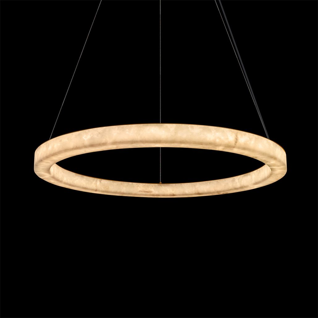 Круглый подвесной светильник Stone Pendant Light 100 см