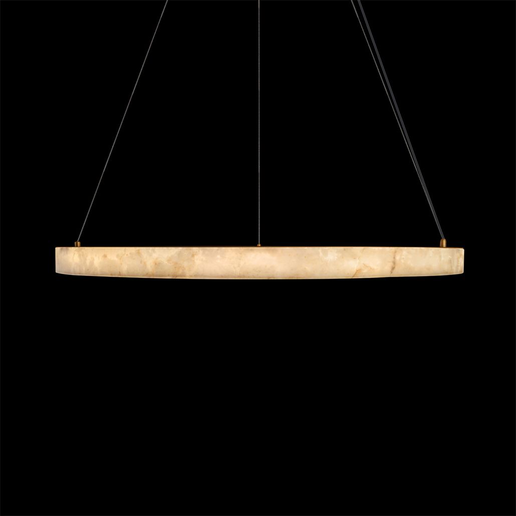 Круглый подвесной светильник Stone Pendant Light 100 см