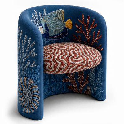 Полукресло Fiji Chair Brain corall