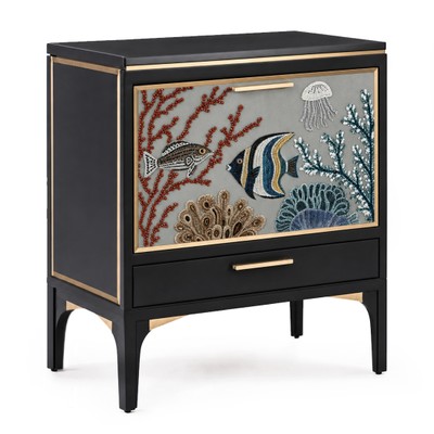 Комод с двумя ящиками Fiji Coral reef I Limited edition ручная вышивка камнями