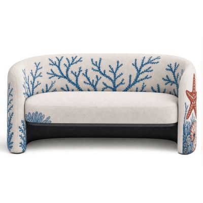 Двухместный диван Fiji Sofa Starfish Blue Corall