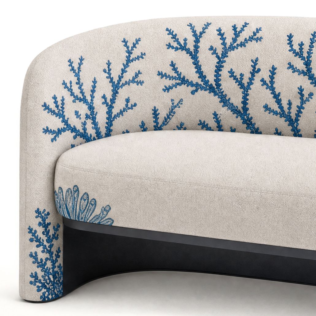 Двухместный диван Fiji Sofa Starfish Blue Corall