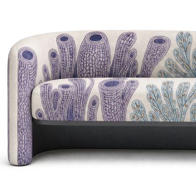 Двухместный диван Fiji Sofa Pipe Coral