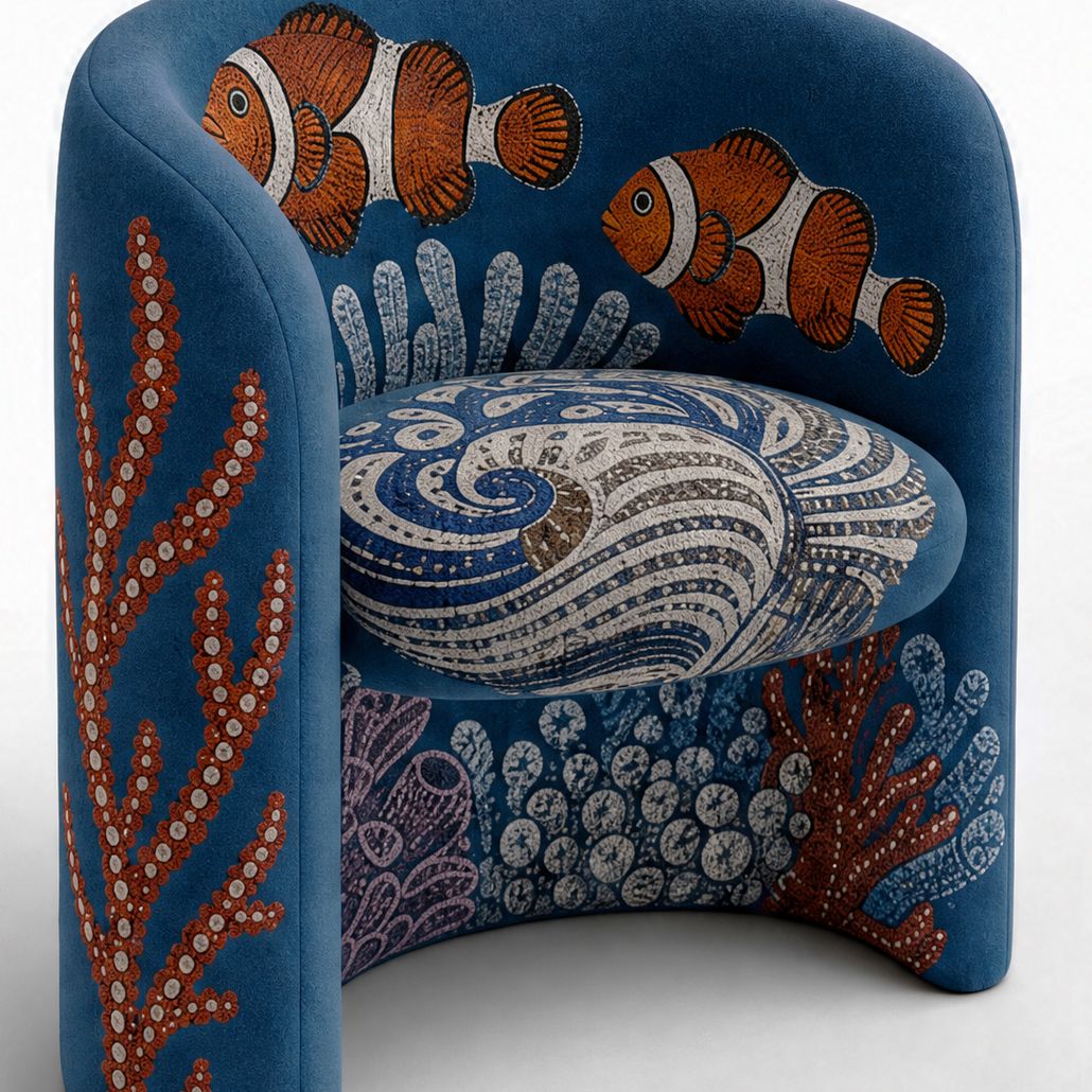 Полукресло Fiji Chair Clownfish Blue