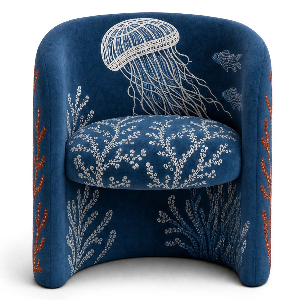 Полукресло Fiji Chair jellyfish Blue