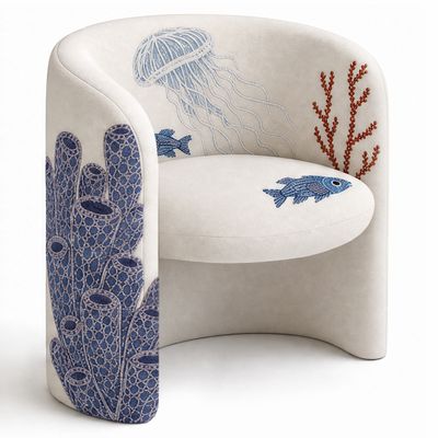 Полукресло Fiji Chair Pipe Coral