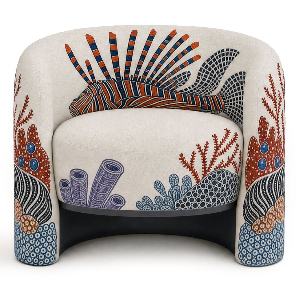Премиальное дизайнерское Кресло Fiji Armchair Lionfish