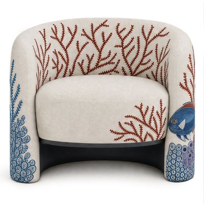 Дизайнерское Кресло Fiji Armchair Angelfish Red Coral