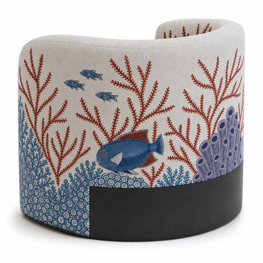 Дизайнерское Кресло Fiji Armchair Angelfish Red Coral