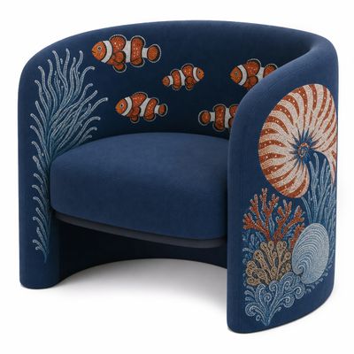 Премиальное дизайнерское Кресло Fiji Armchair Nautilus