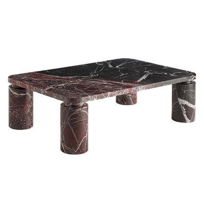 Кофейный стол из мрамора Tamino Coffee Table Rosso Levanto Marble