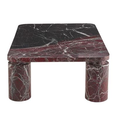 Кофейный стол из мрамора Tamino Coffee Table Rosso Levanto Marble