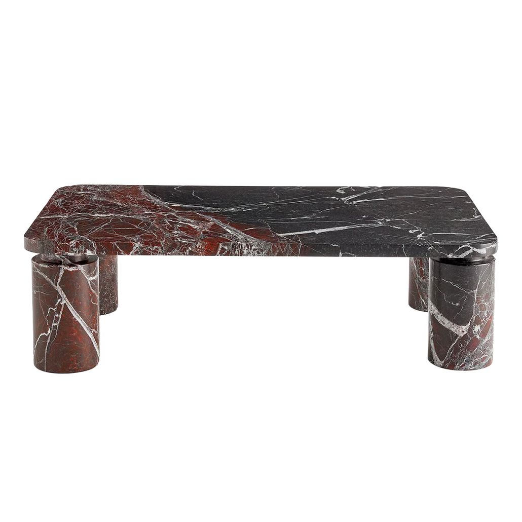 Кофейный стол из мрамора Tamino Coffee Table Rosso Levanto Marble