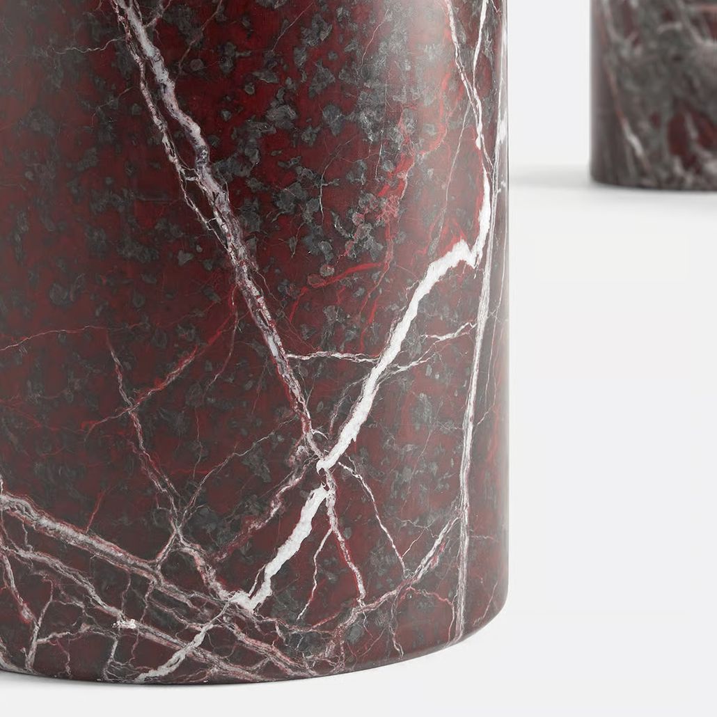 Кофейный стол из мрамора Tamino Coffee Table Rosso Levanto Marble