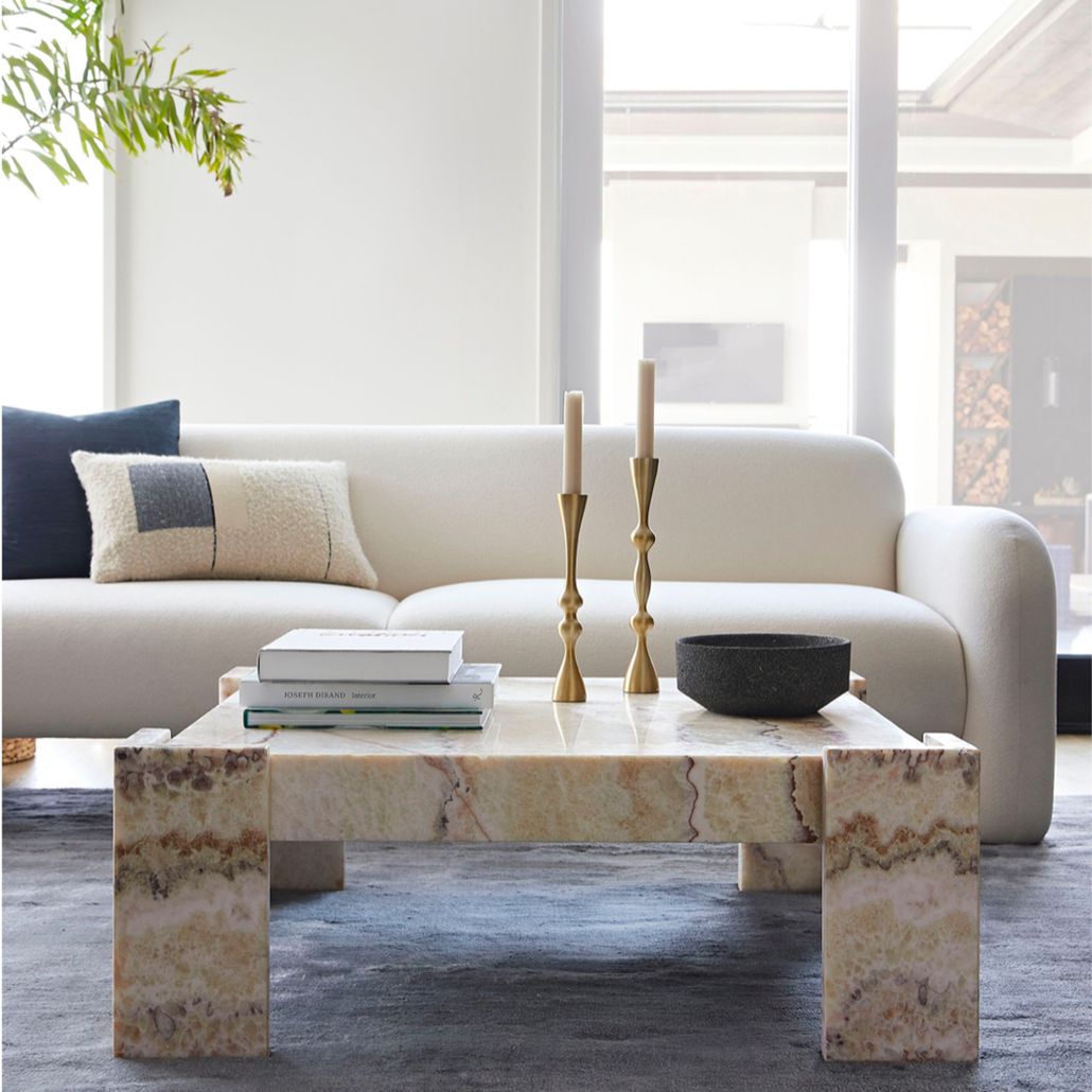 Кофейный стол из мрамора Tikal Marble Coffee Table