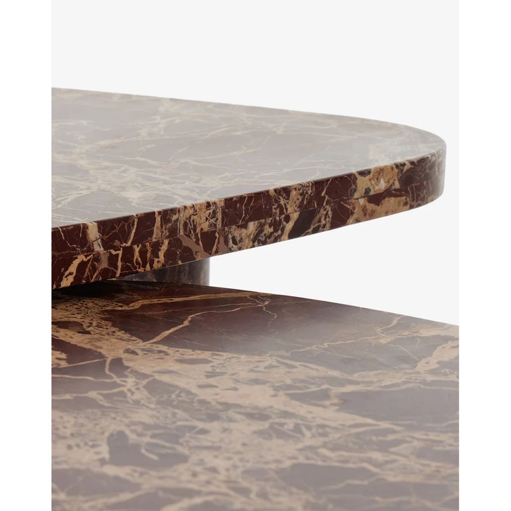 Комплект кофейных столов из мрамора Hathor Marble Coffee Table Set