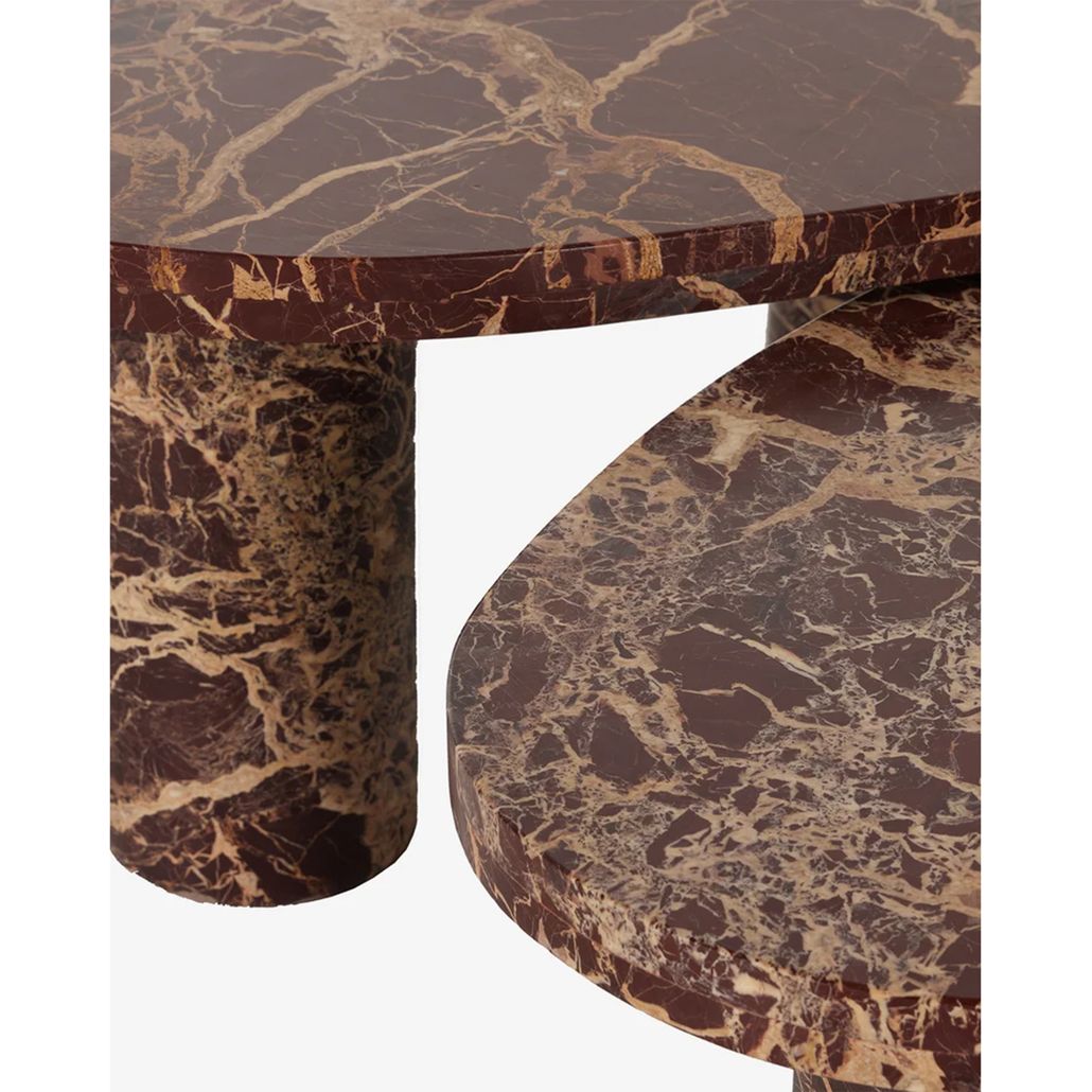 Комплект кофейных столов из мрамора Hathor Marble Coffee Table Set