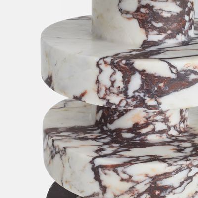 Приставной столик Hathor Marble Side table Мрамор Calacatta Viola