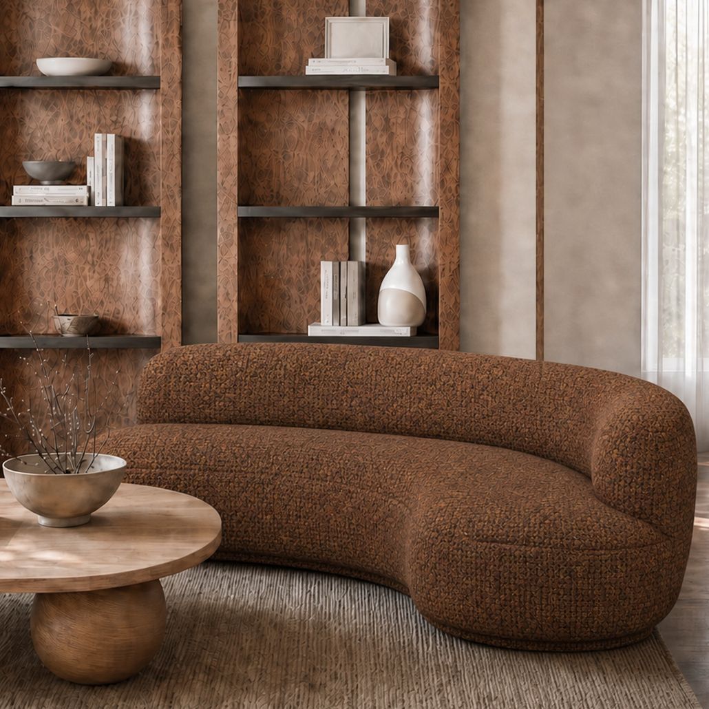 Диван UMA brown коричневое букле