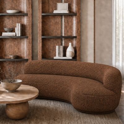 Диван UMA brown коричневое букле