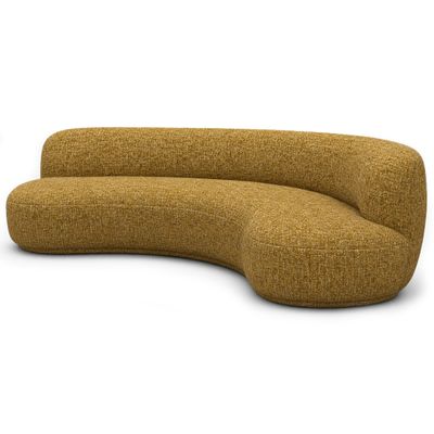 Диван UMA mustard горчичное букле