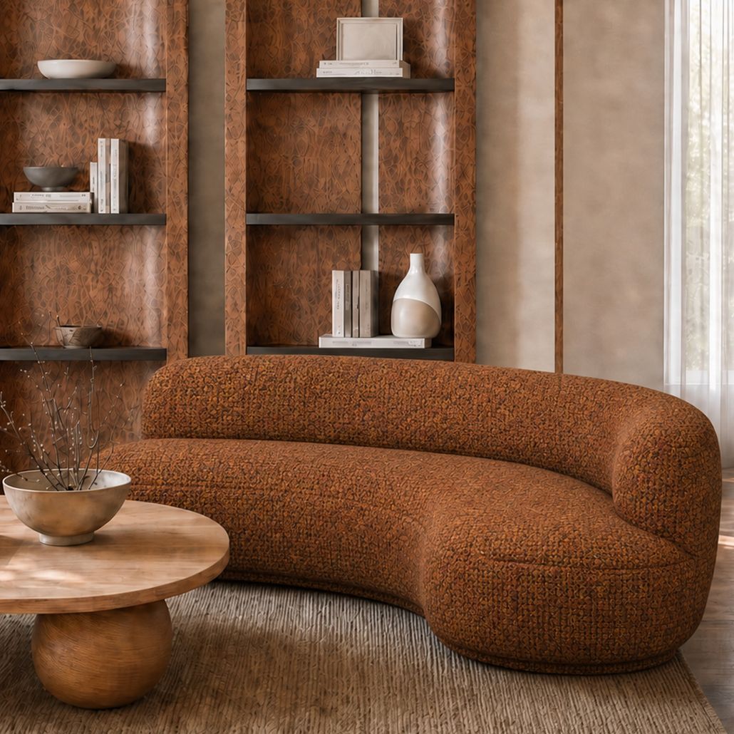Диван UMA terracotta букле