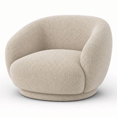 Кресло UMA beige бежевое букле