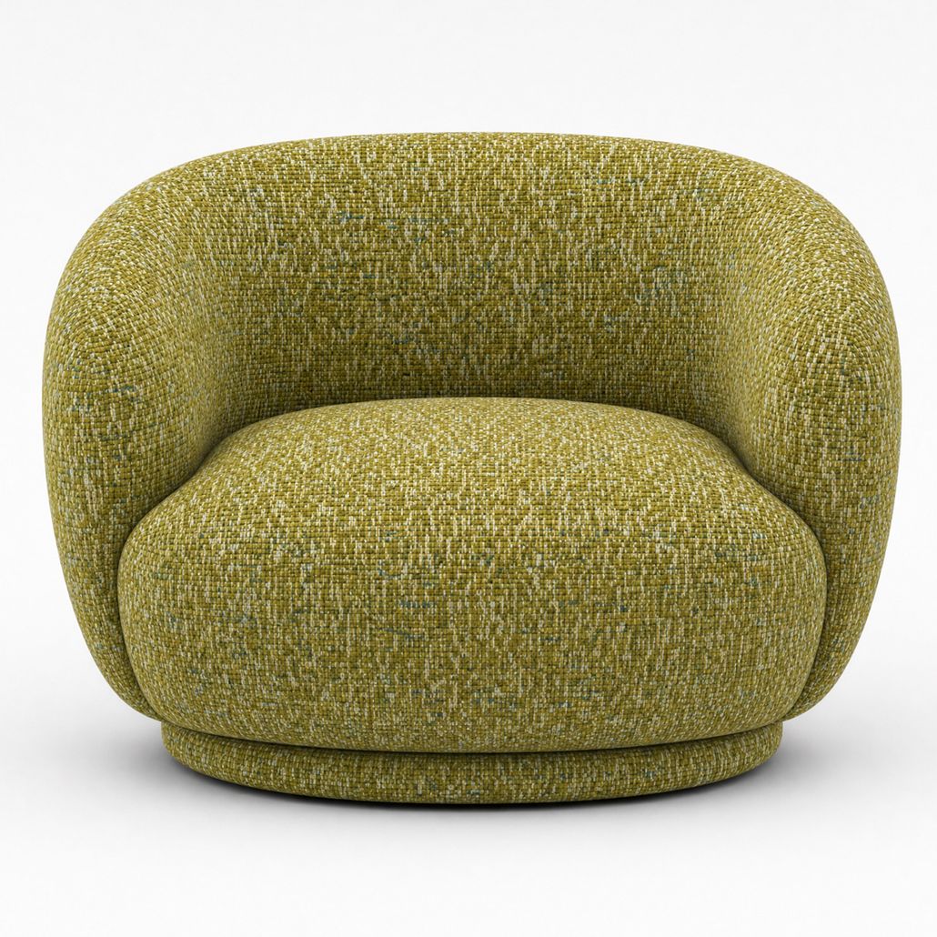 Кресло UMA olive зеленое букле