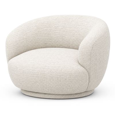 Кресло UMA Ivory белое букле