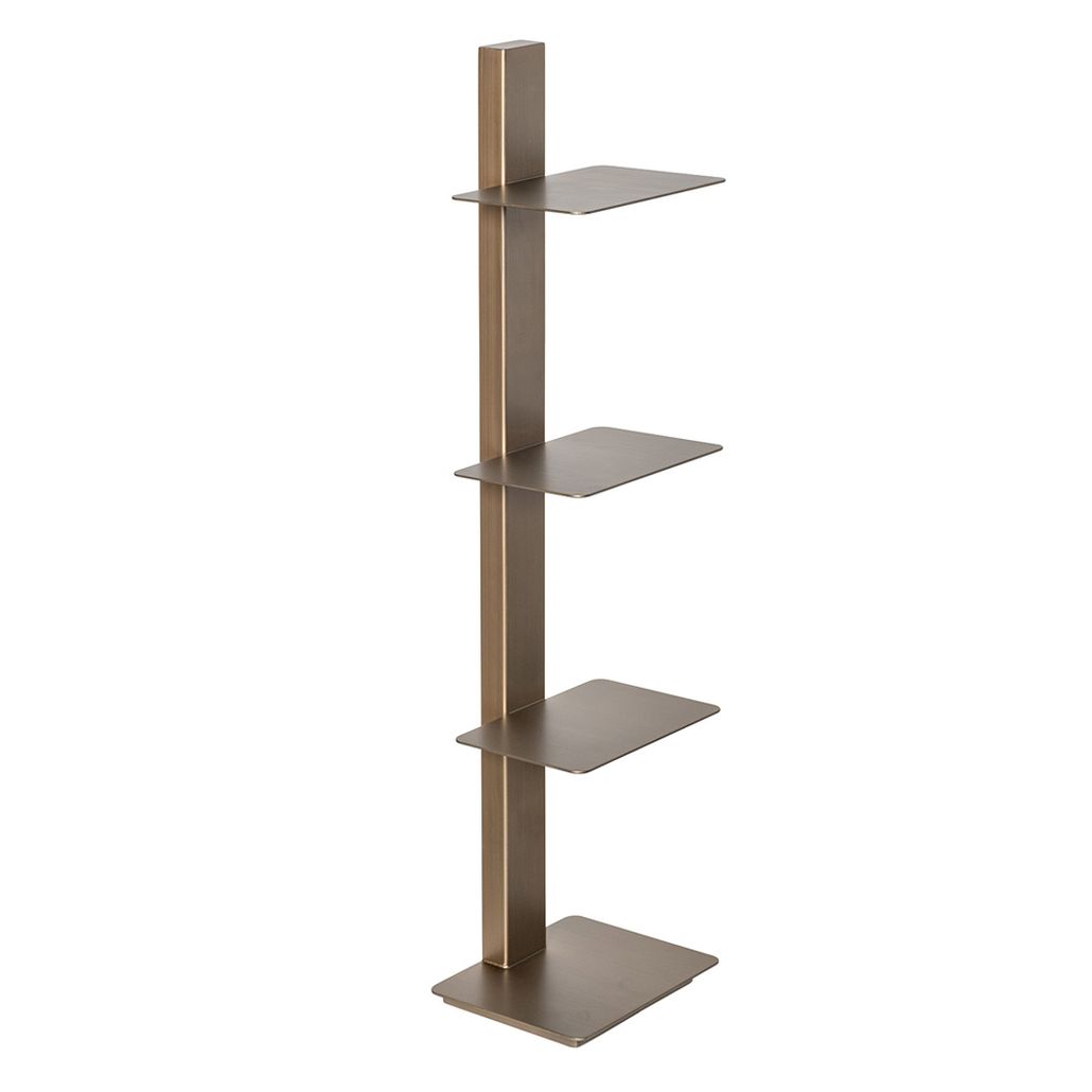 Полка узкая с вертикальной металлической опорой Modernist Design