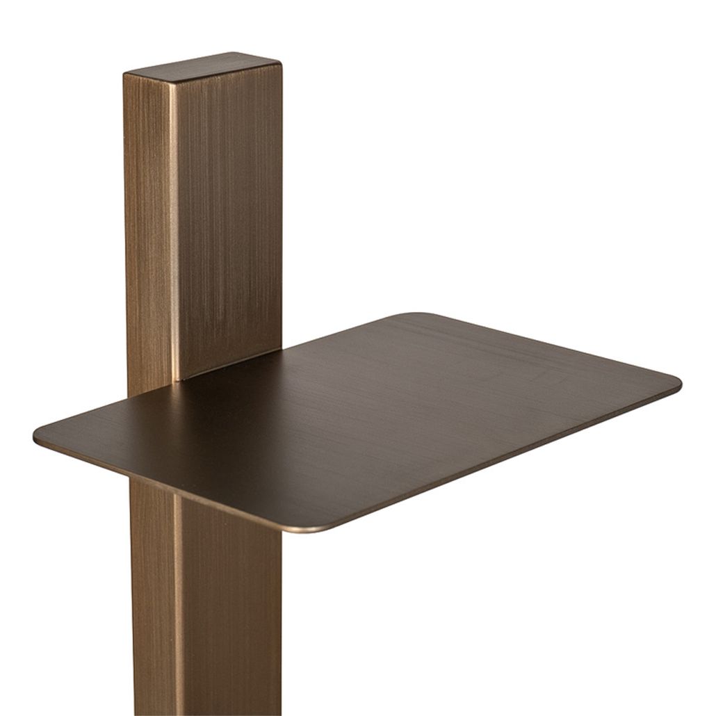 Полка узкая с вертикальной металлической опорой Modernist Design