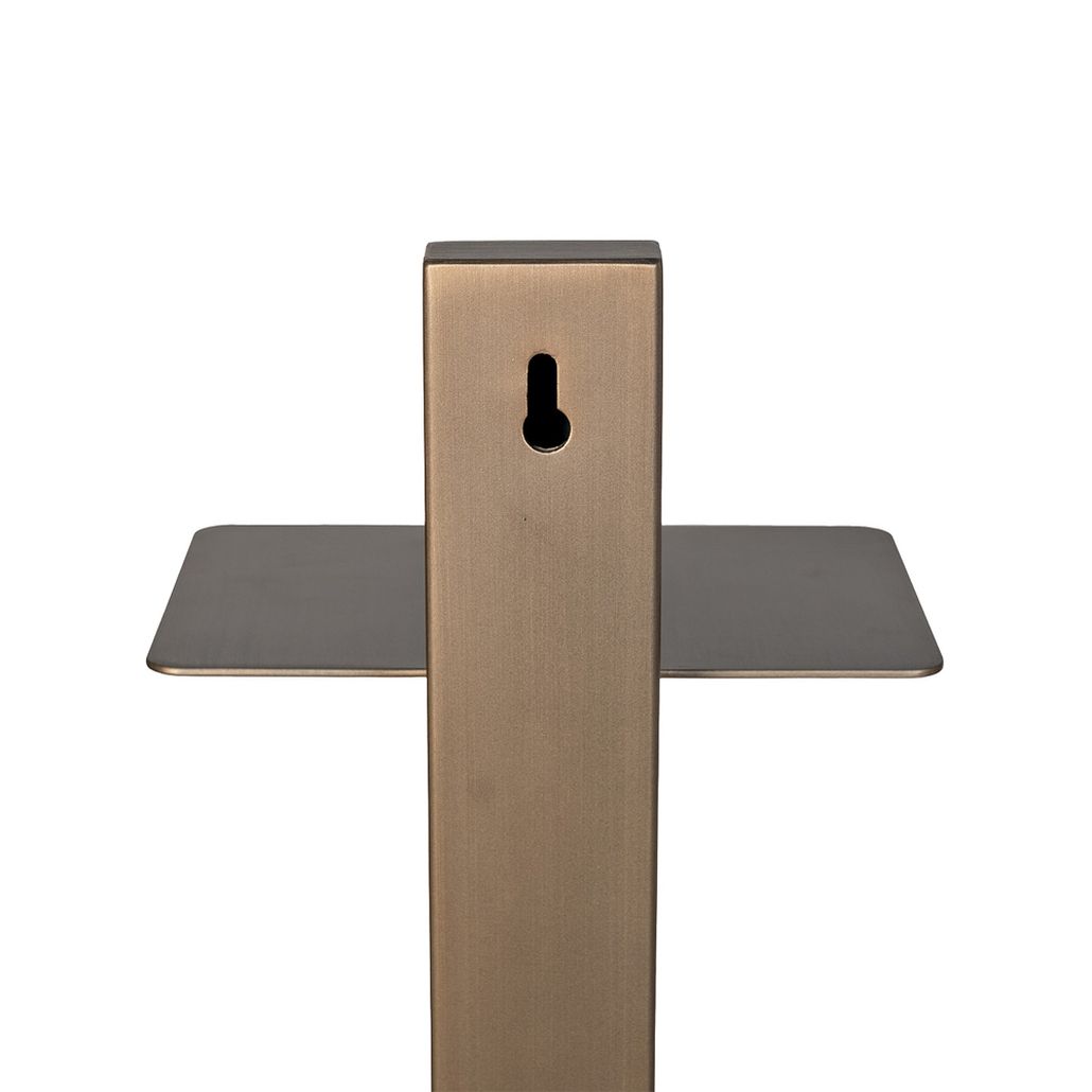Полка узкая с вертикальной металлической опорой Modernist Design