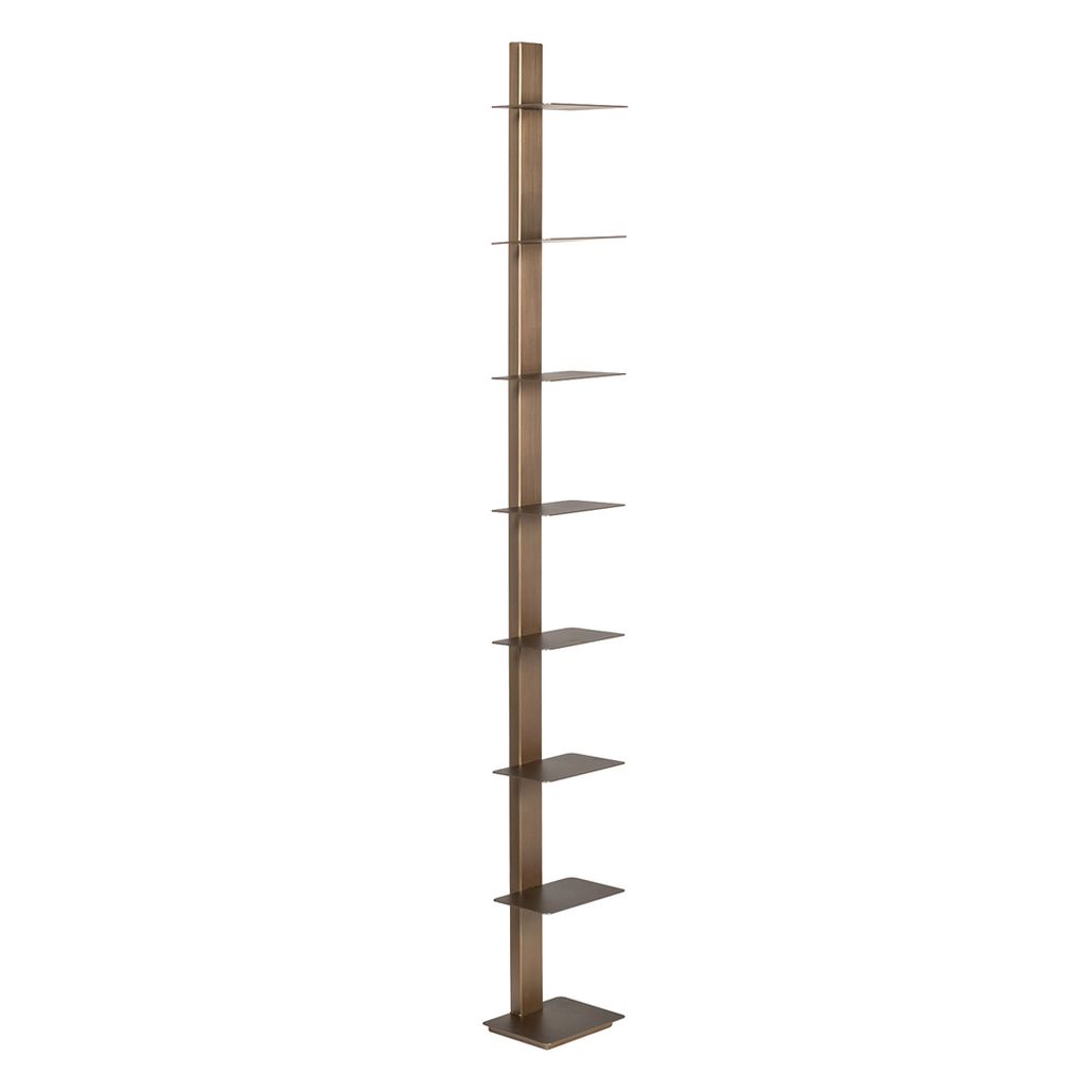 Полка узкая с вертикальной металлической опорой Modernist Design
