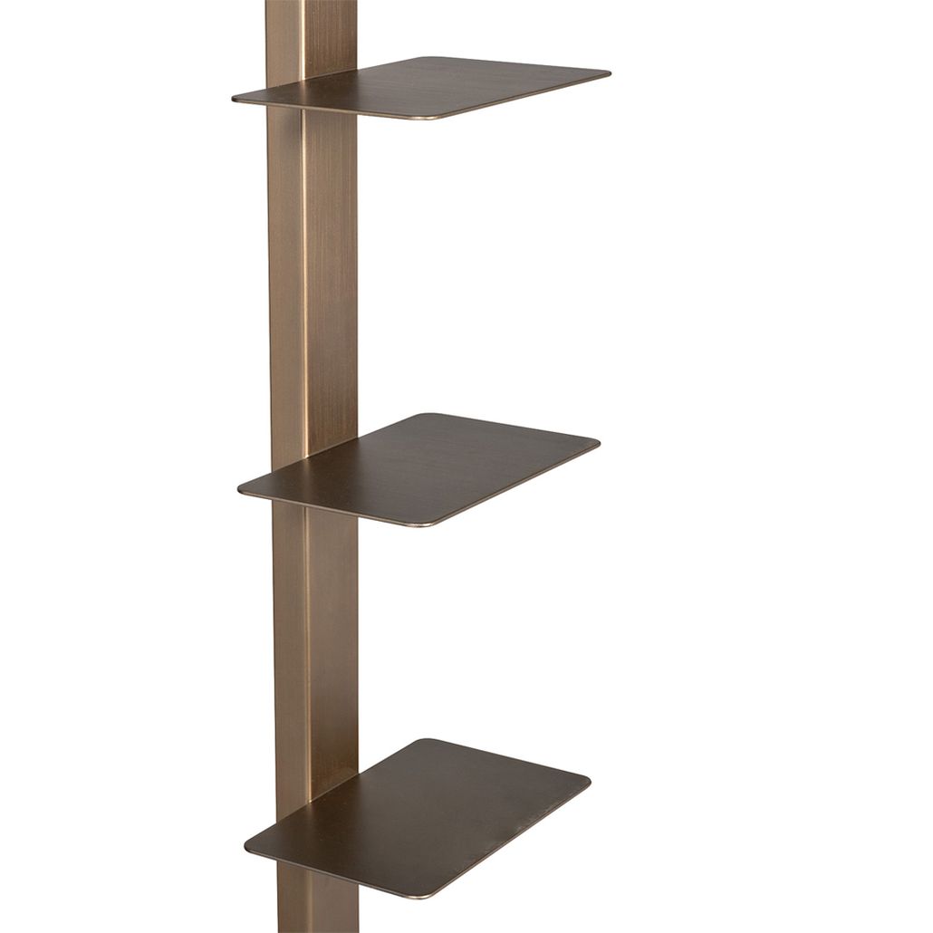 Полка узкая с вертикальной металлической опорой Modernist Design
