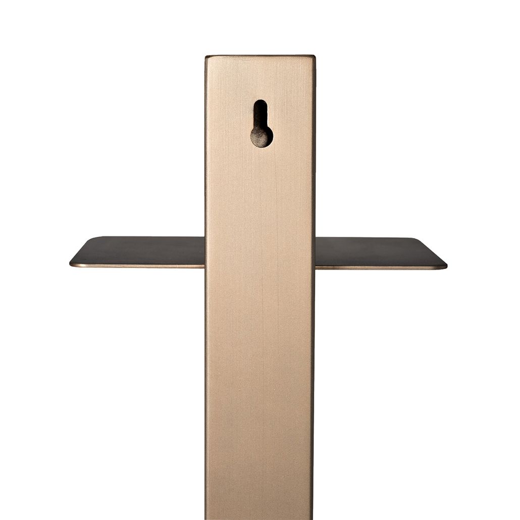 Полка узкая с вертикальной металлической опорой Modernist Design