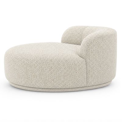 Круглая Кушетка UMA Ivory белое букле